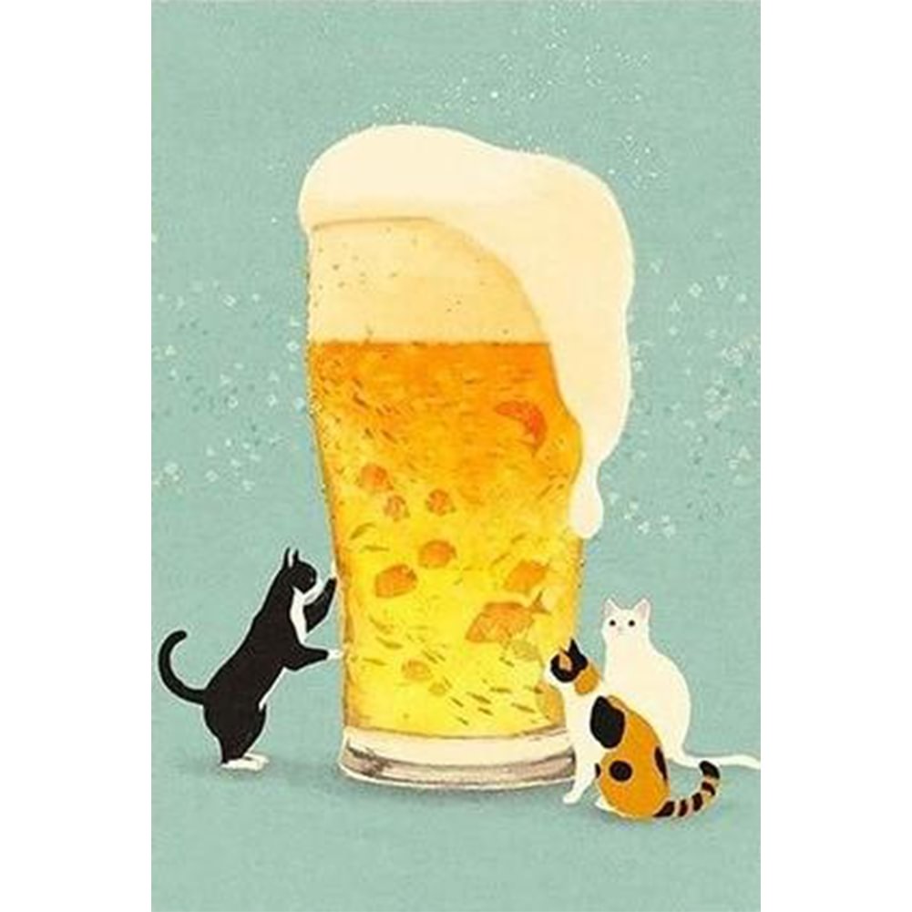 Beer Cats - Painting By Numbers