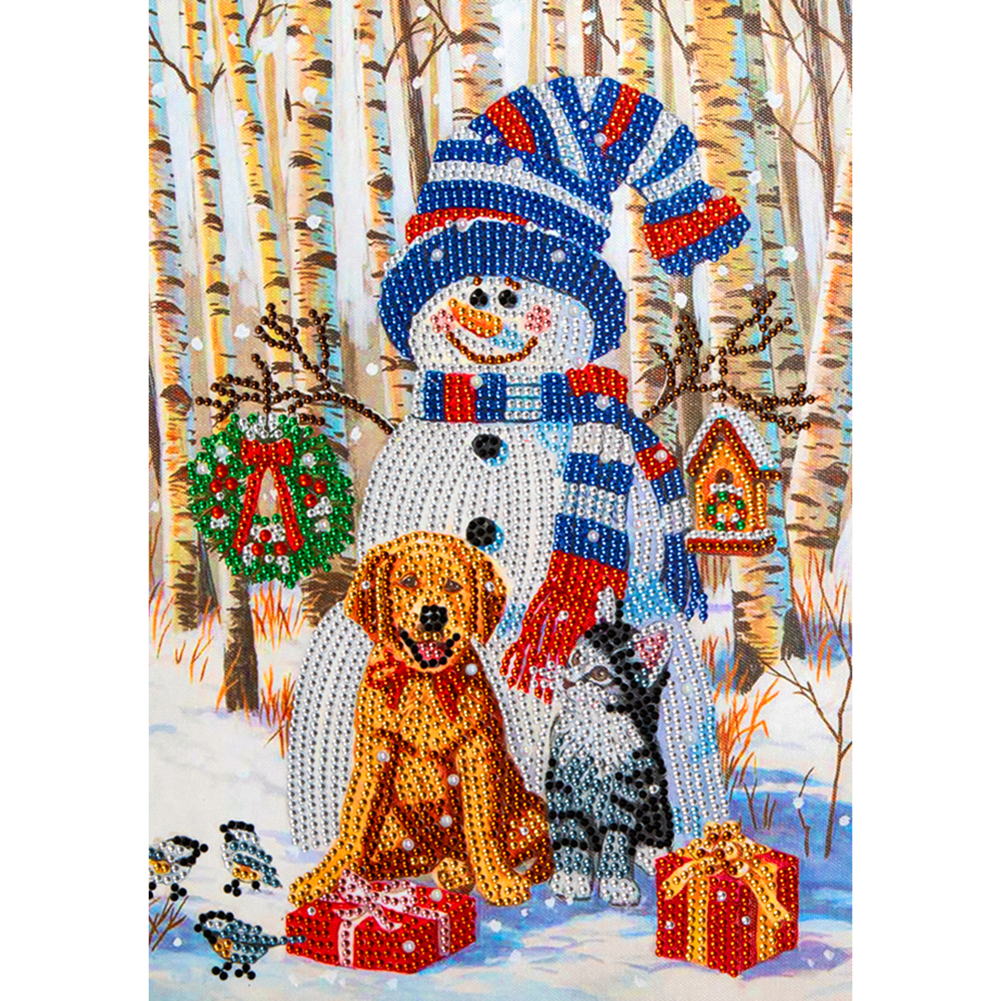 

Snowman - Special Shaped Diamond Painting - 30*40CM, 501 Original