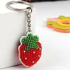 Bead Embroiderys - Strawberry Beaded Counted Cross Stitch Ornament Kit for Adults Beginners
