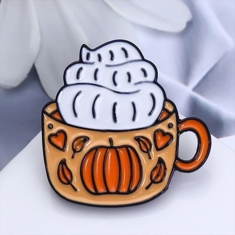 Vintage Style Pin Pumpkin Alloy Enamel Unisex Brooches