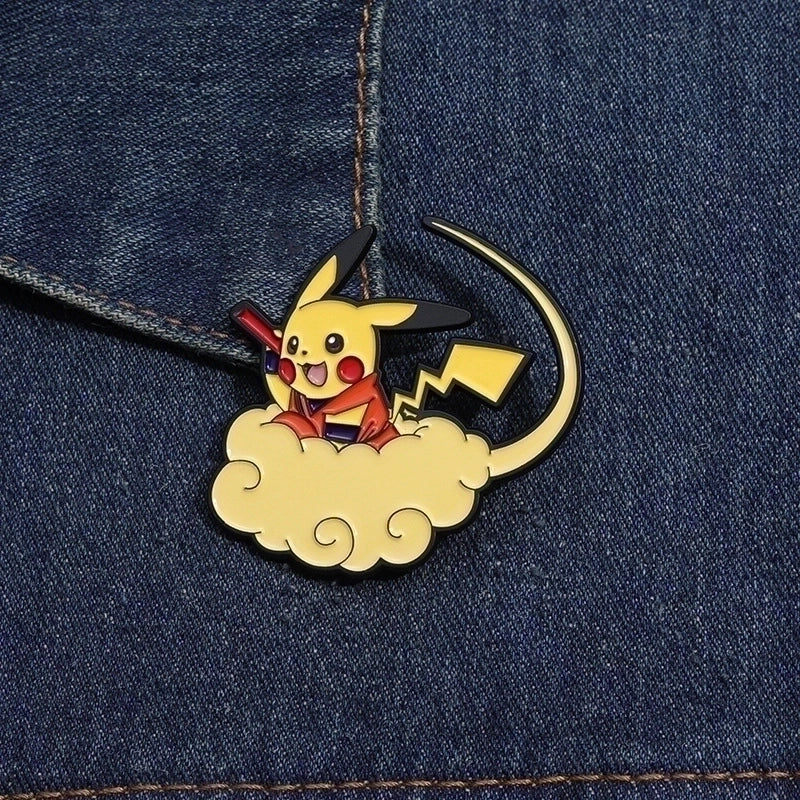 Cartoon Style Original Design Cowboy Style Animal Bear Bat Alloy Stamping Stoving Varnish Plating Kid’S Adults Brooches