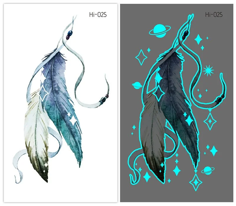 Sdrawing Tattoo Stickers Temporary Moon Star Diamond Planet Festival Carnival Party Glowing Cool Face Tatoo for Men Women