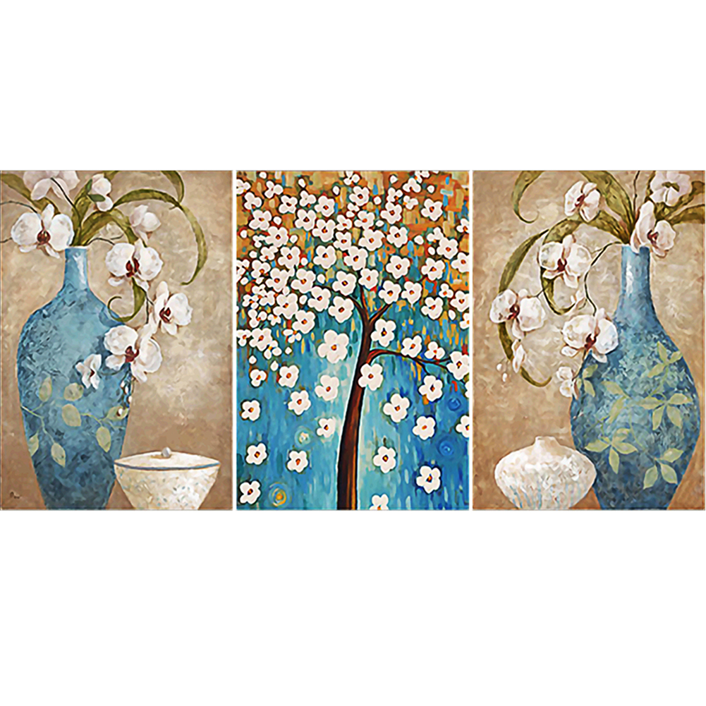 

3pcs Vase Tree - Round Drill Diamond Painting - 95*45CM (Multi Big Size), 501 Original