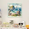 Seaside Scenery-11CT Stamped Cross Stitch 40*40cm/15.75*15.75in tapestrymarket