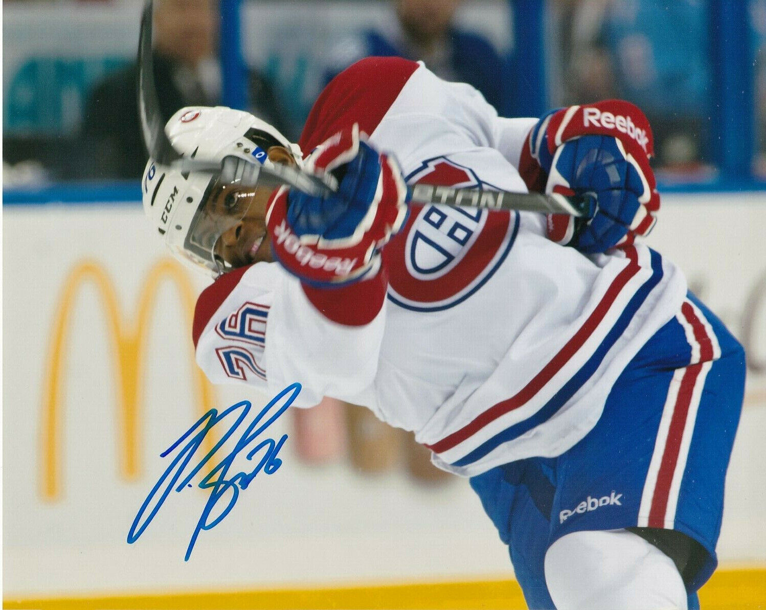 PK SUBBAN SIGNED AUTOGRAPH 8X10 Photo Poster painting MONTREAL CADADIENS