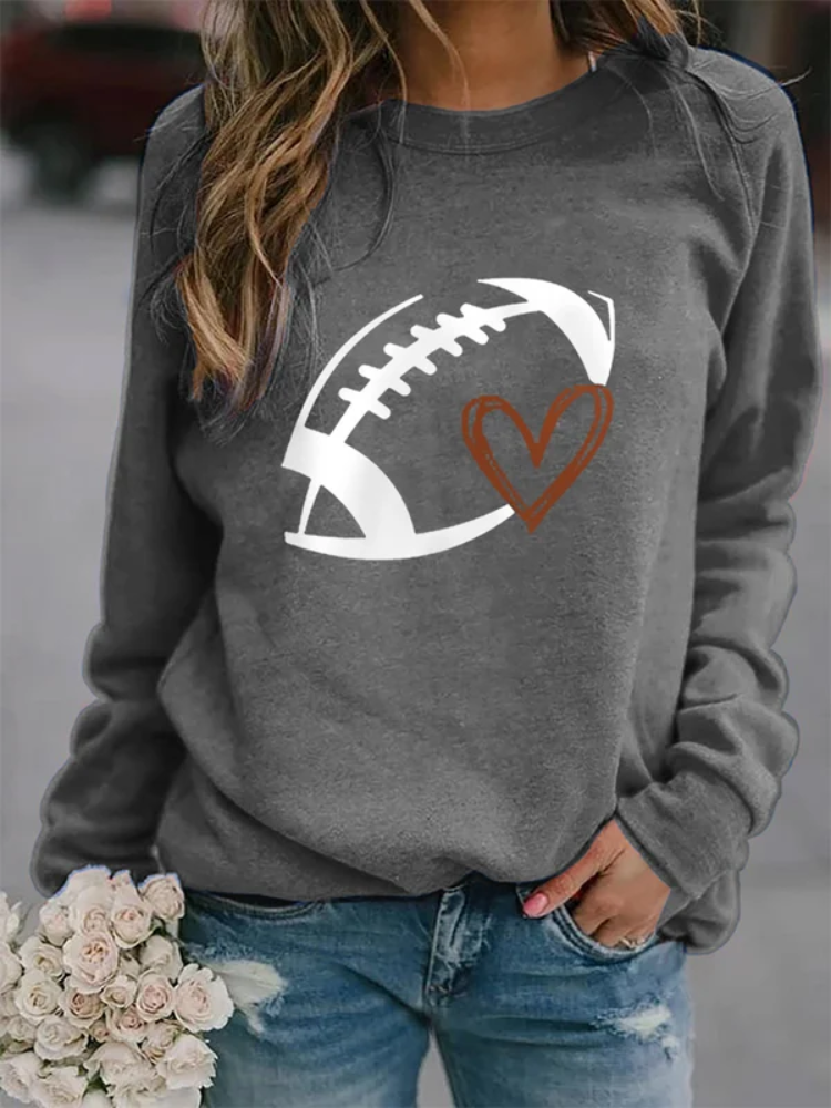 Women's Football Lover Casual Sweatshirt