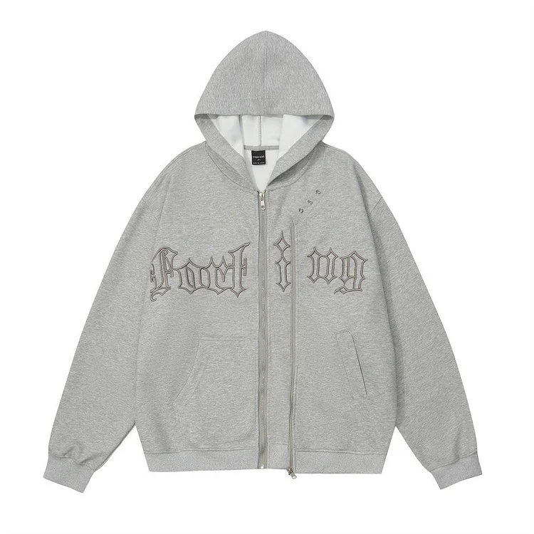 Men Hoodie Cardigan Sweater Men's Stitching Hooded Jacket