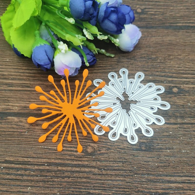 Dandelion Metal Cutting Dies Stencil Template For DIY Scrapbooking Embossing Paper Cards Album Making Decorative Craft Dies Cut