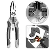 8/9inch Multifunctional Diagonal Pliers Steel Wire Pliers Electrician Hand Tools