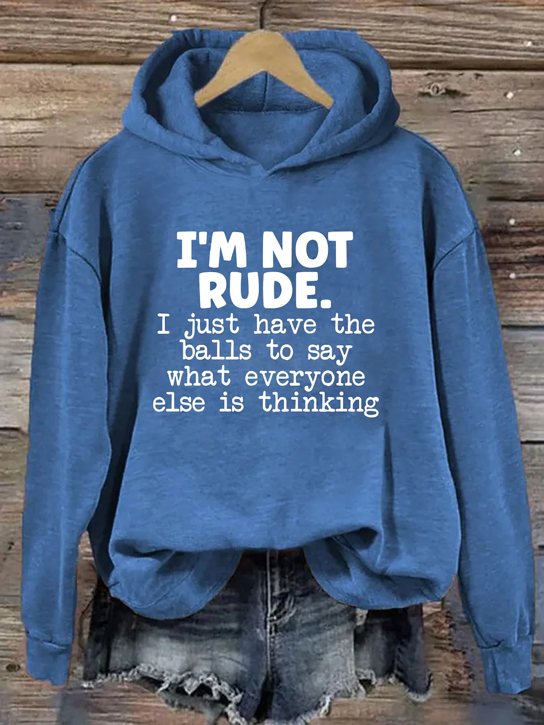 I'm Not Rude Hoodie