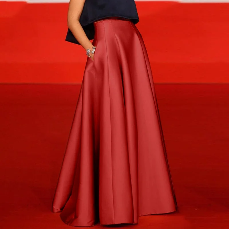 ZANZEA 2022 Summer Maxi Long Skirts Fashion Women High Waist OL Faldas Saia Femme Robe Jupe Elegant A-line Party Skirt