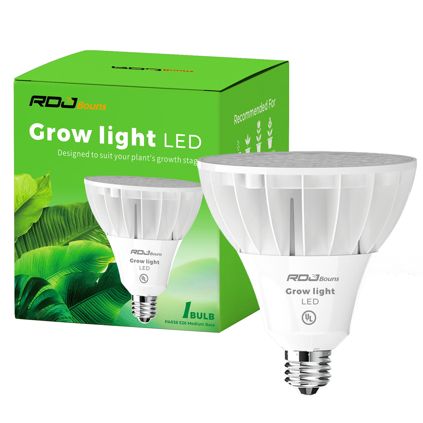 RDJ Bouns 26W Grow Light Bulbs for Indoor Plants