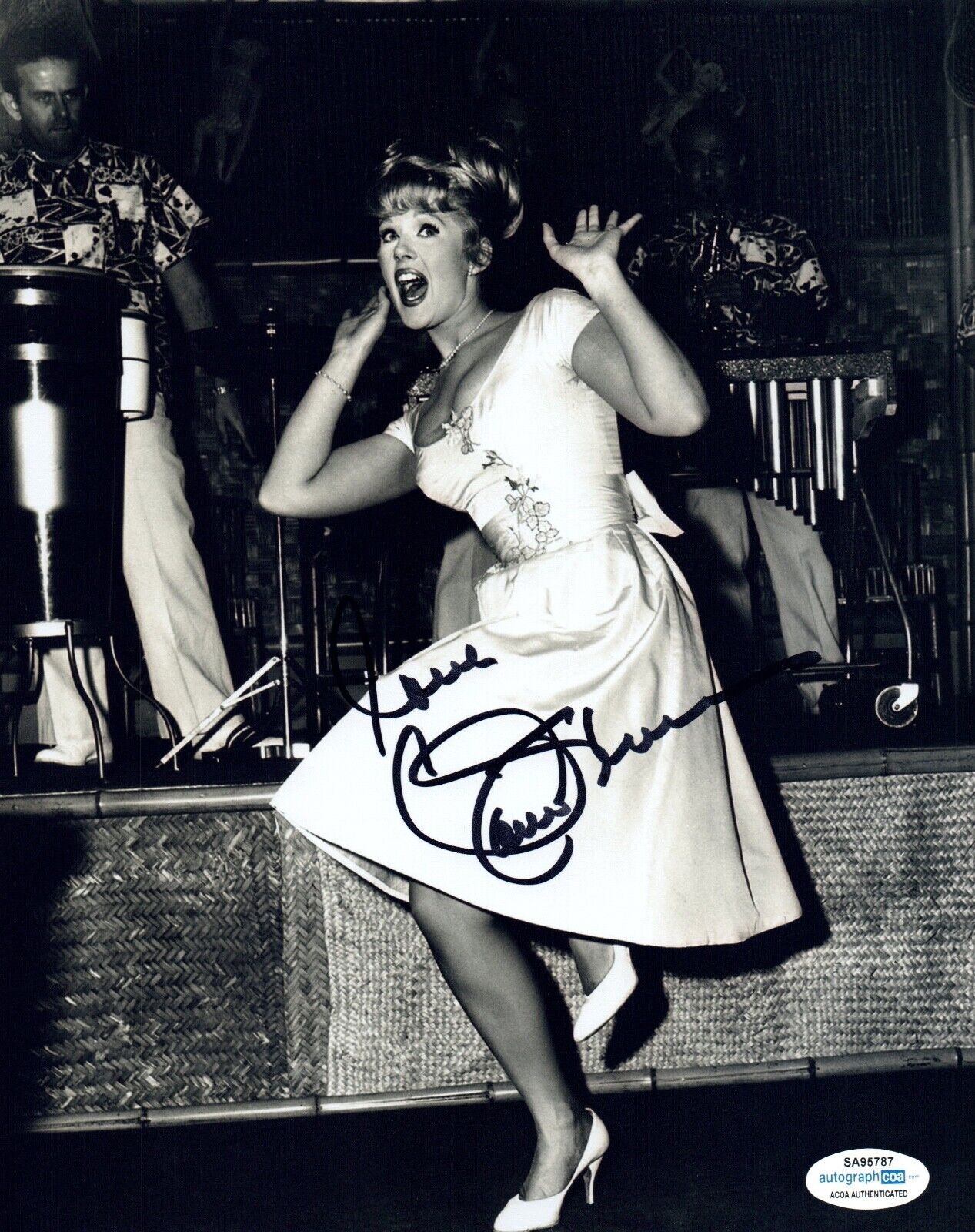 Connie Stevens Signed Autographed 8x10 Photo Poster painting Stunning Actress Grease 2 ACOA COA