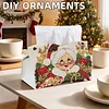 Santa Wife DIY Pearl Diamond Painting PU Cover Tissue Holder Kit Pearl Art Painting Decoration for Home & Gifts