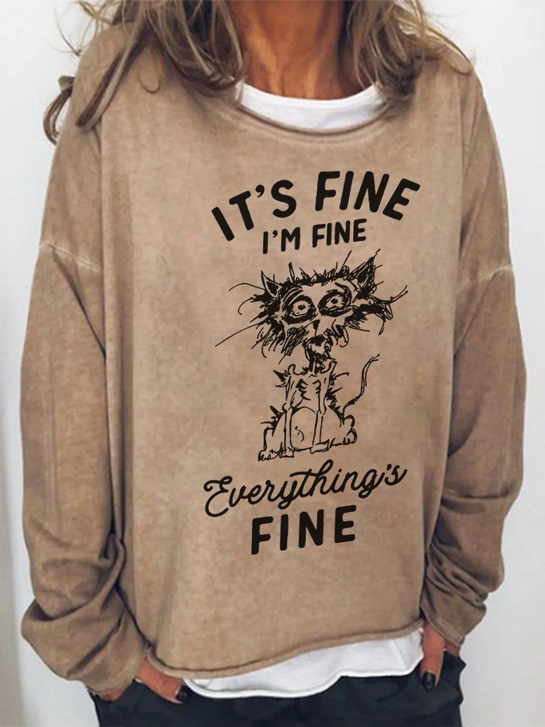 Women's It's Fine I'm Fine Everything Is Fine Top