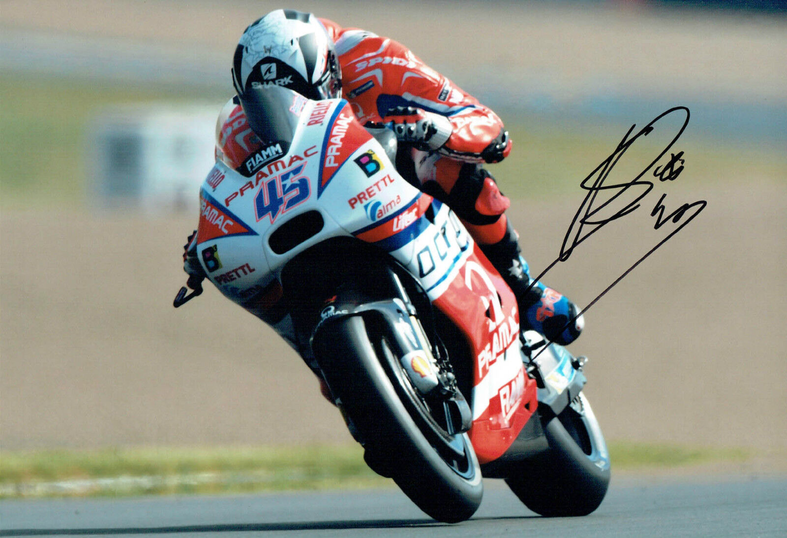 Scott REDDING 2017 SIGNED MOTOGP 12x8 Photo Poster painting 4 AFTAL COA Autograph OCTO Pramac