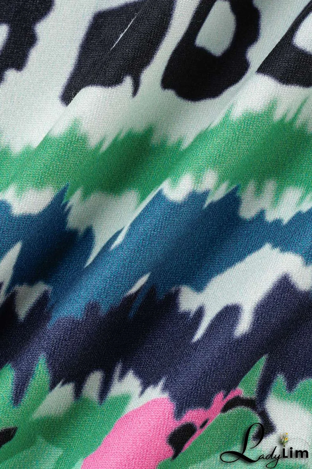 Yellow Casual Print Bandage Patchwork V Neck Long Sleeve Plus Size Dresses