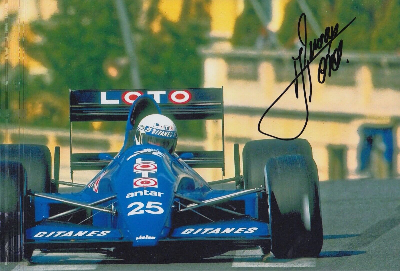 Rene Arnoux Hand Signed 12x8 Photo Poster painting F1 Autograph Ligier Loto