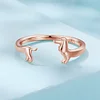 Dachshund Dog Cuff Ring 925 Sterling Silver