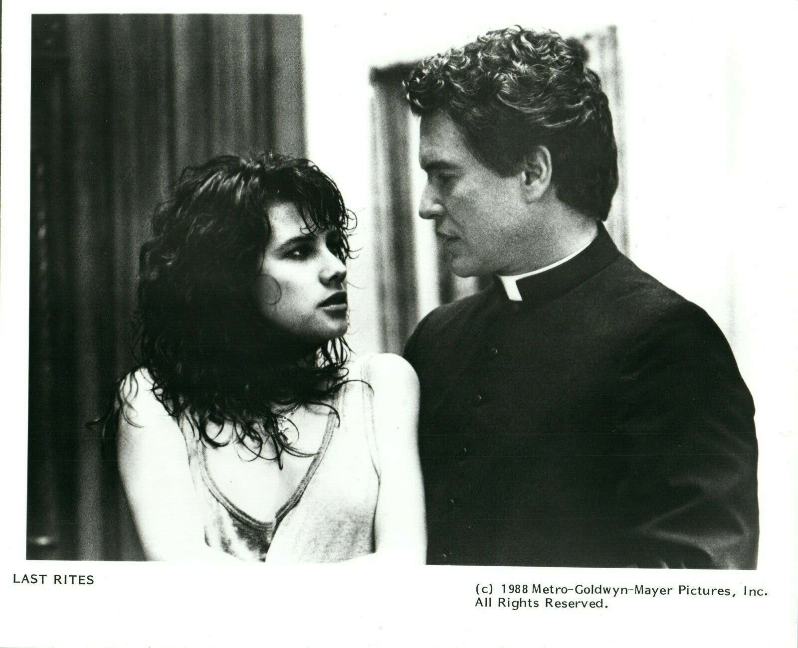 TOM BERENGER DAPHNE ZUNIGA 8x10 Promo Press Photo Poster painting LAST RITES Movie 1988