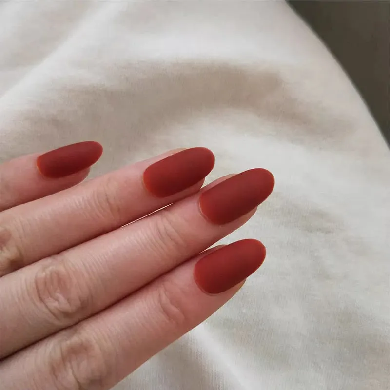 24PCS/box Fashionable Blue and Graffiti Pattern Wearable Fake Nails press on Short oval Head Lady Full Cover Finished Fingernail-Nail Inspo