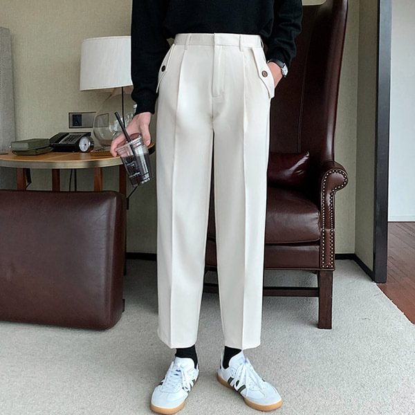 Comfortable simple mens casual pants in summer