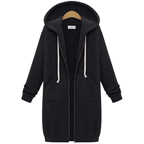 Women's pocket hood zipper sweater