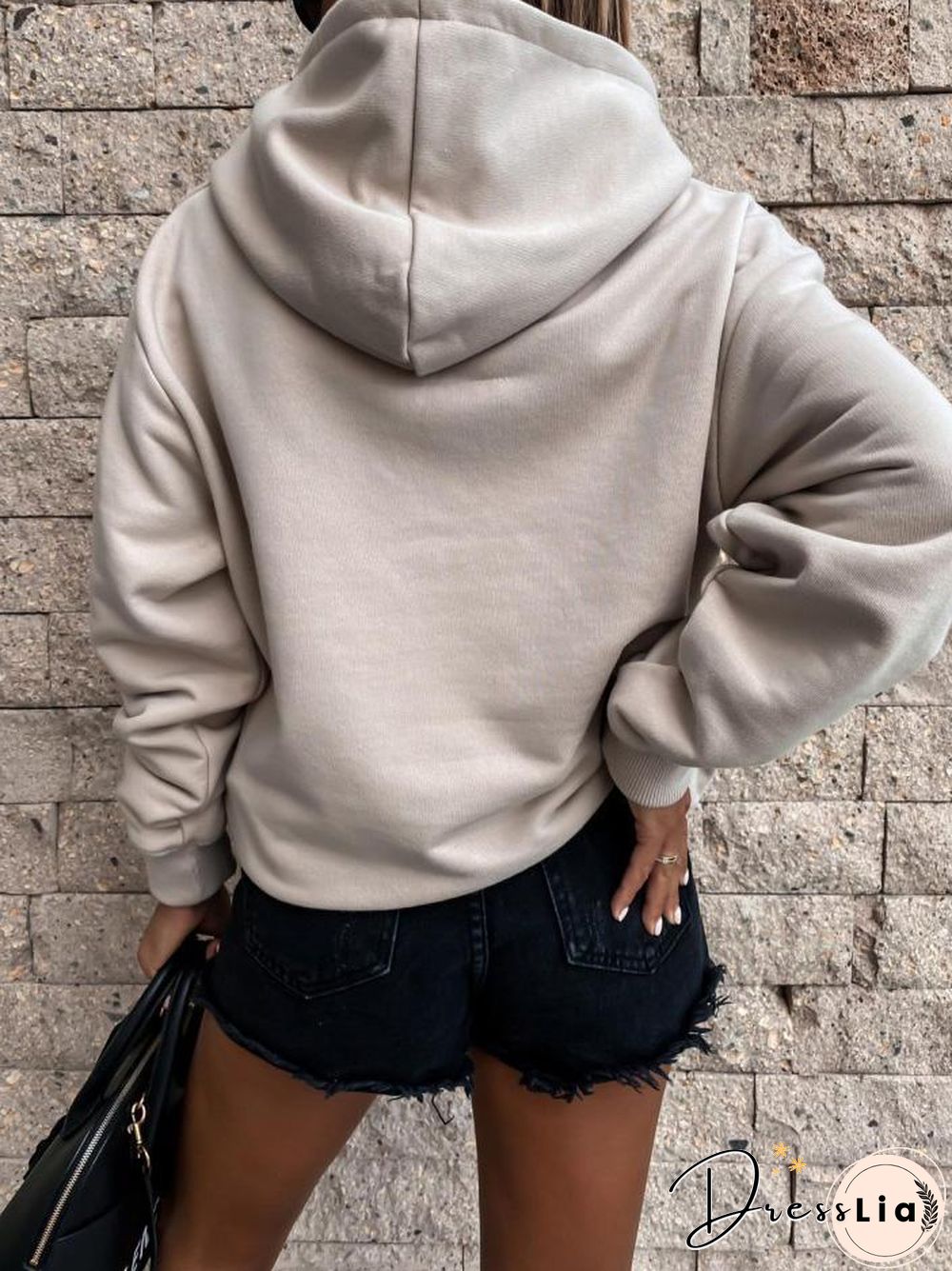 Women'S Hoodies Long Sleeve Solid Pocket Hedging Hoodies