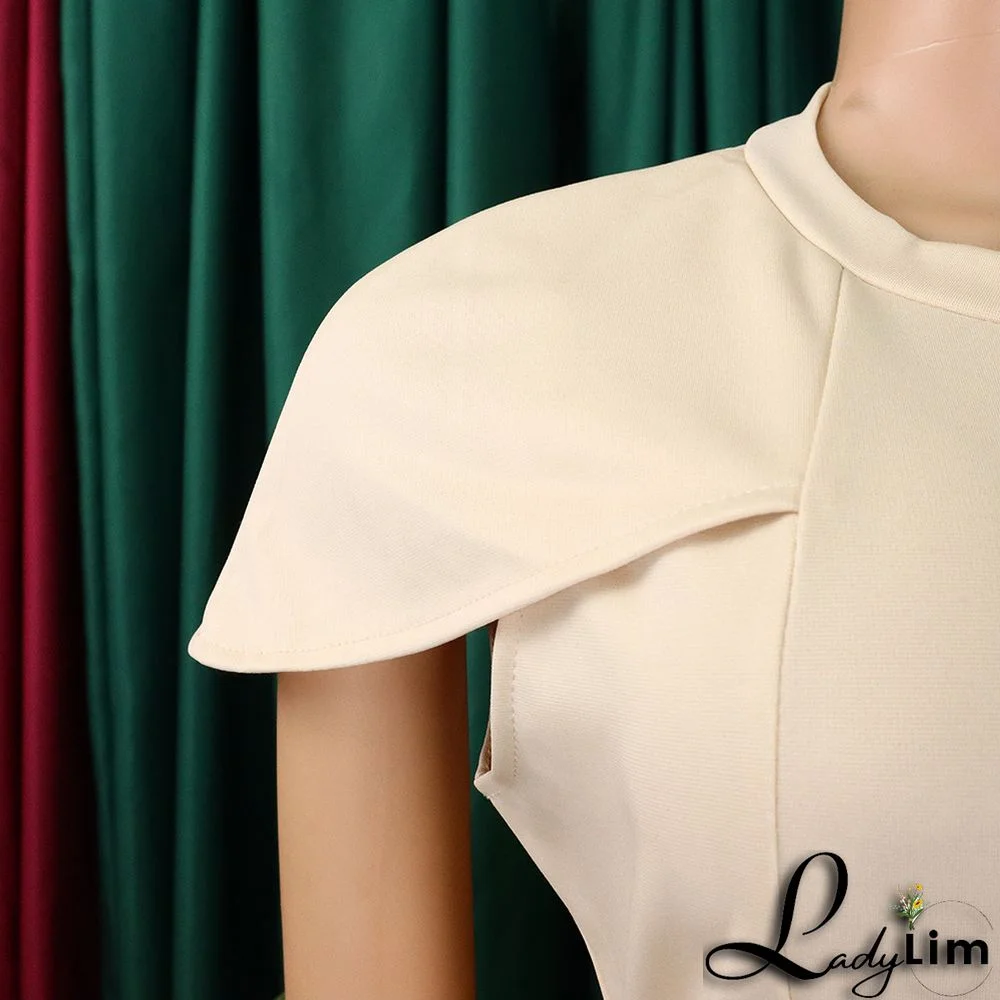Ladies Africa Summer Elegant Short Sleeve Bodycon Dress