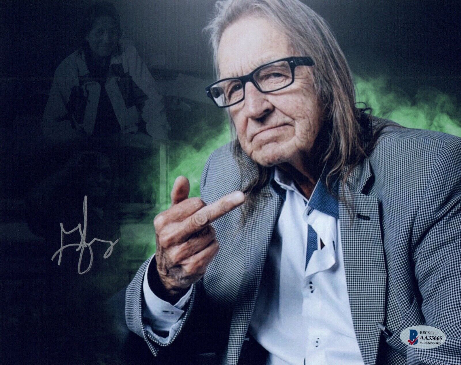 George Jung Signed Autographed 8x10 Photo Poster painting Blow Movie Drug Smuggler Beckett COA