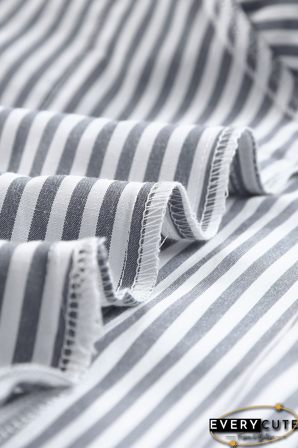 Striped Pocketed Buttons Long Sleeve Shirt