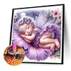 Douce fille-full rond diamant peinture-30 * 30cm