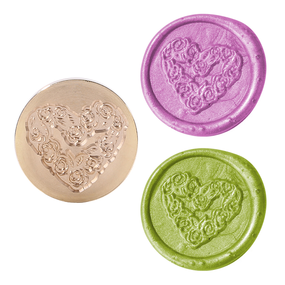 

25mm Vintage Love Heart Sealing Wax Stamp Head - Wax Seal Stamp, 501 Original