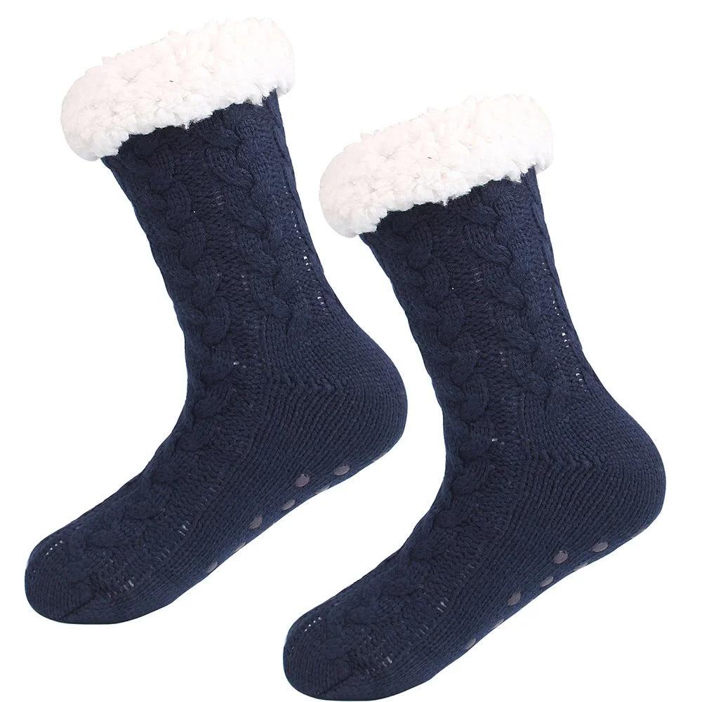 Autumn And Winter Plus Velvet Warm Christmas Socks