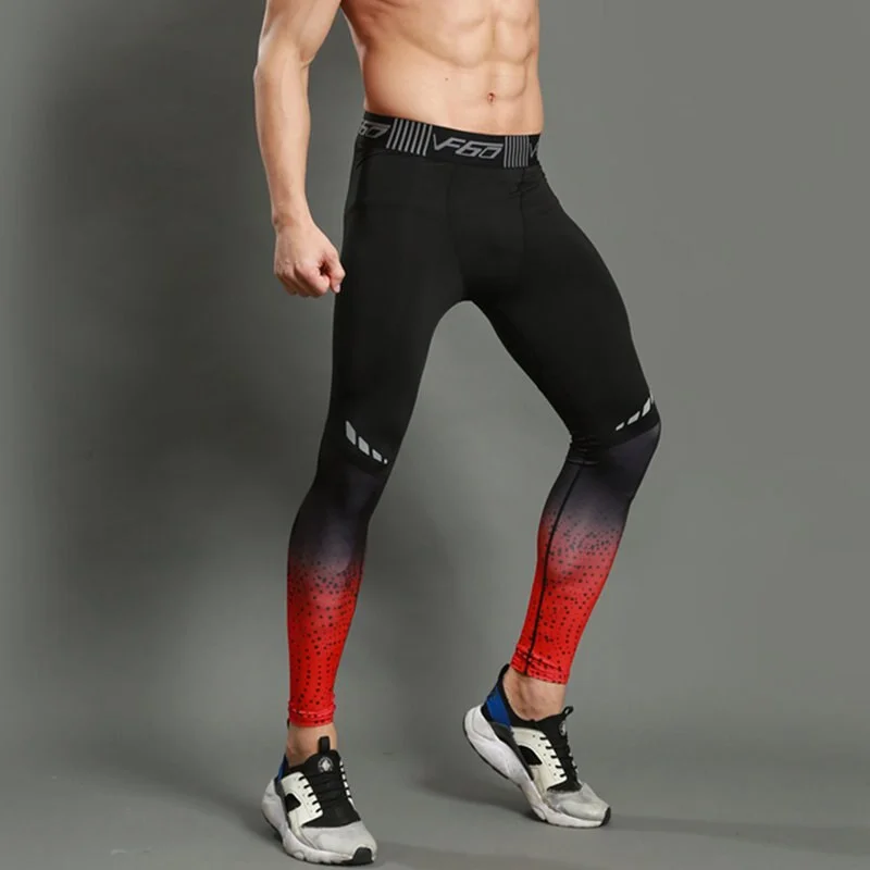 Uveng Running Tights Men Jogger Bodybuilding Sports Leggings Gym Compression Jogging Pants Long Trousers Sport Pants Men