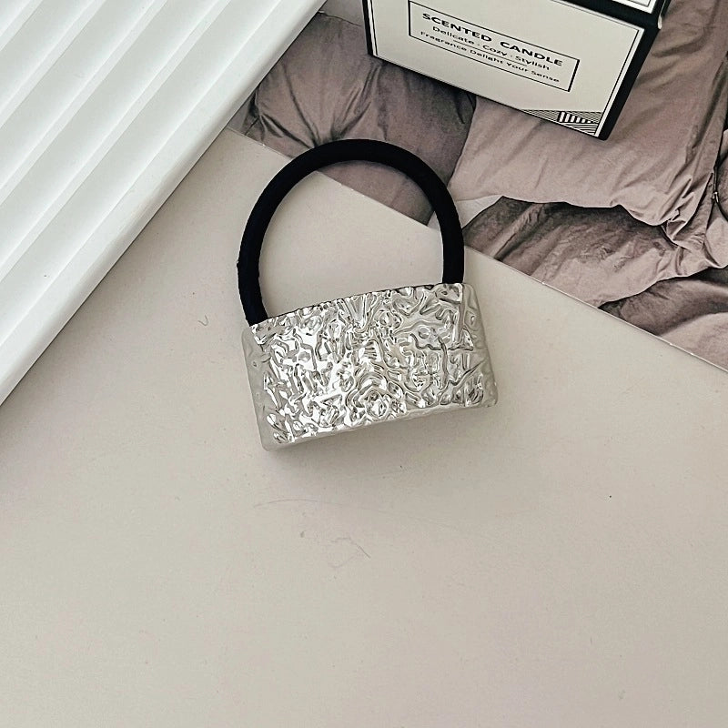 Women’s Minimalist IG Style Solid Color Zinc Alloy Hair Tie