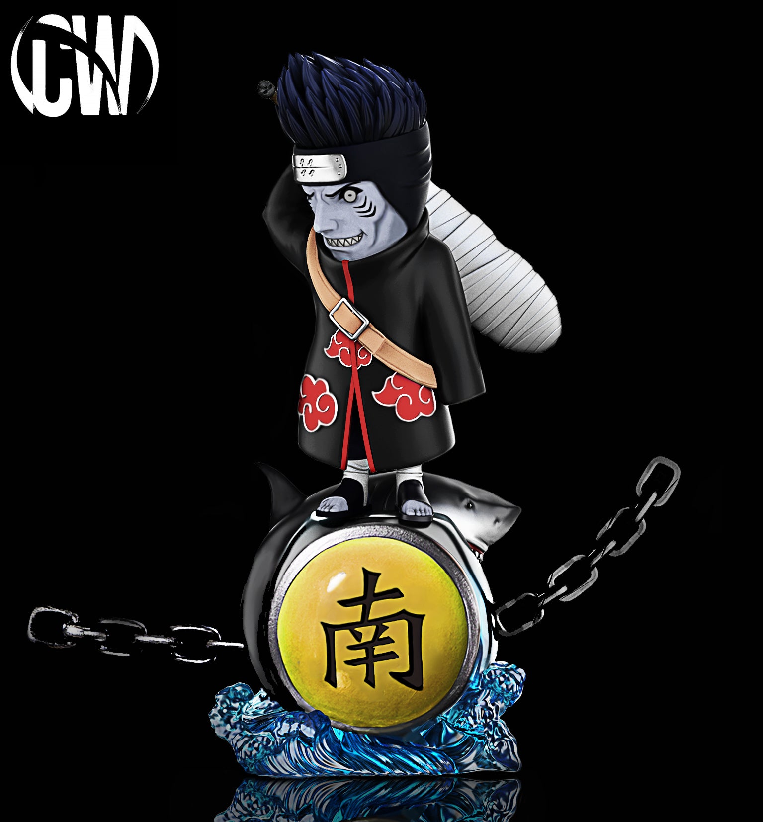  [Pre-Order] 1/7 Scale Battle Damage Kisame Hoshigaki - Naruto Resin Statue - CW Studios 