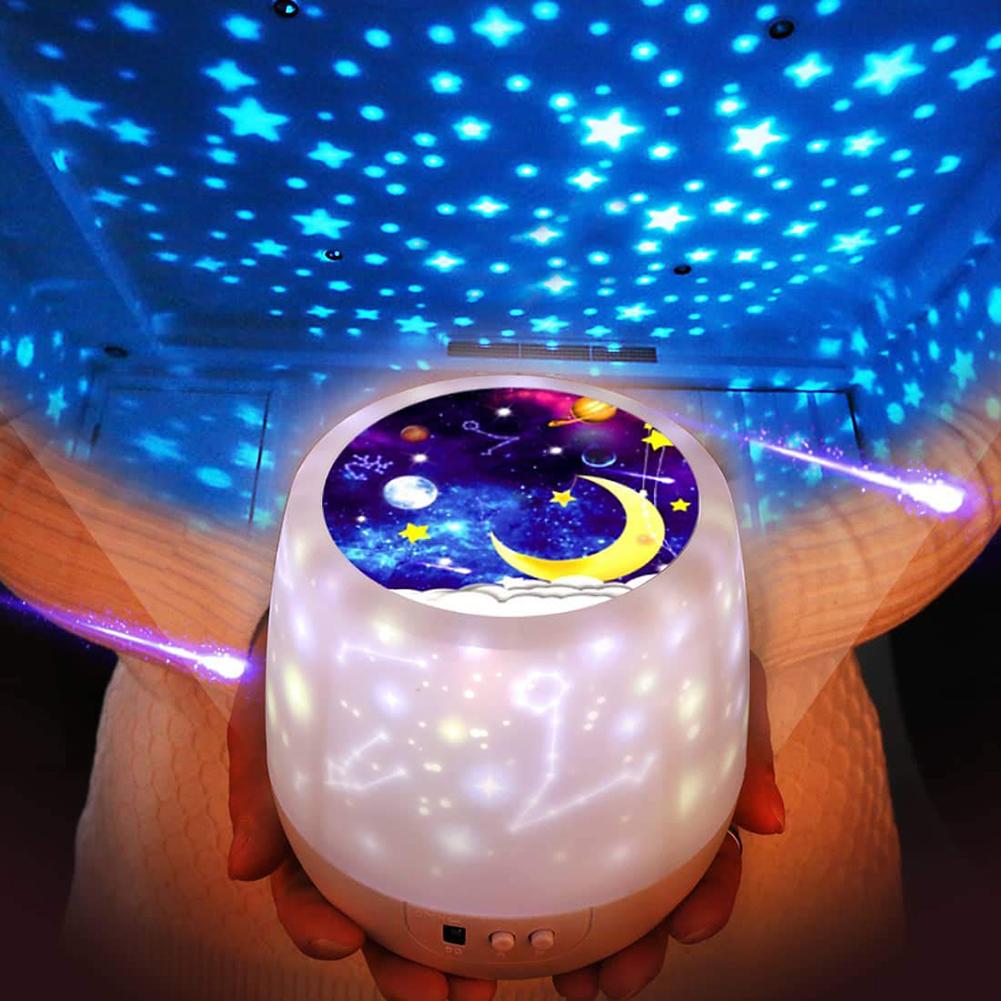 

Starry Sky Battery Operated Rotating-Bluetooth Laser Projector Night Light, 501 Original