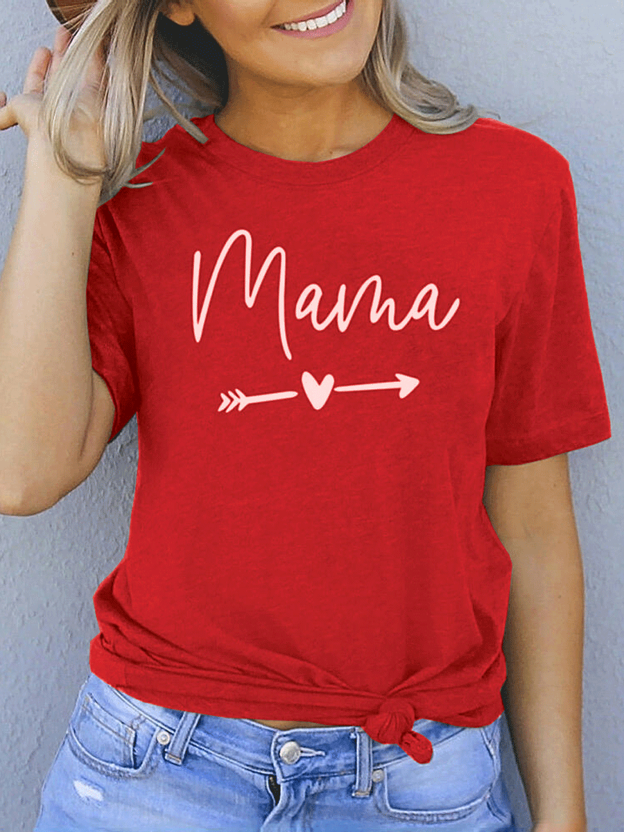 MAMA Love Round Neck T-shirt