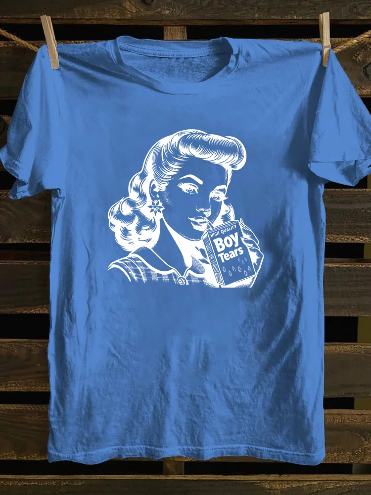 Boy Tears Retro T-shirt