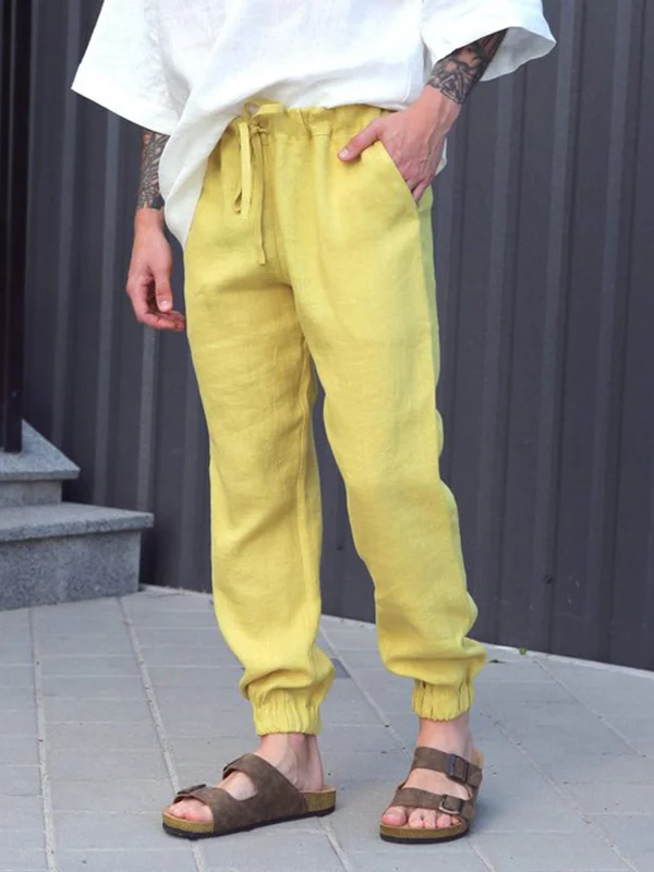 Mens linen pants