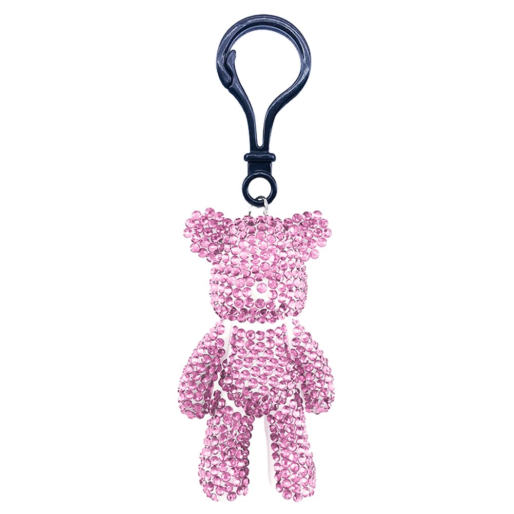 diamond teddy bear keychain
