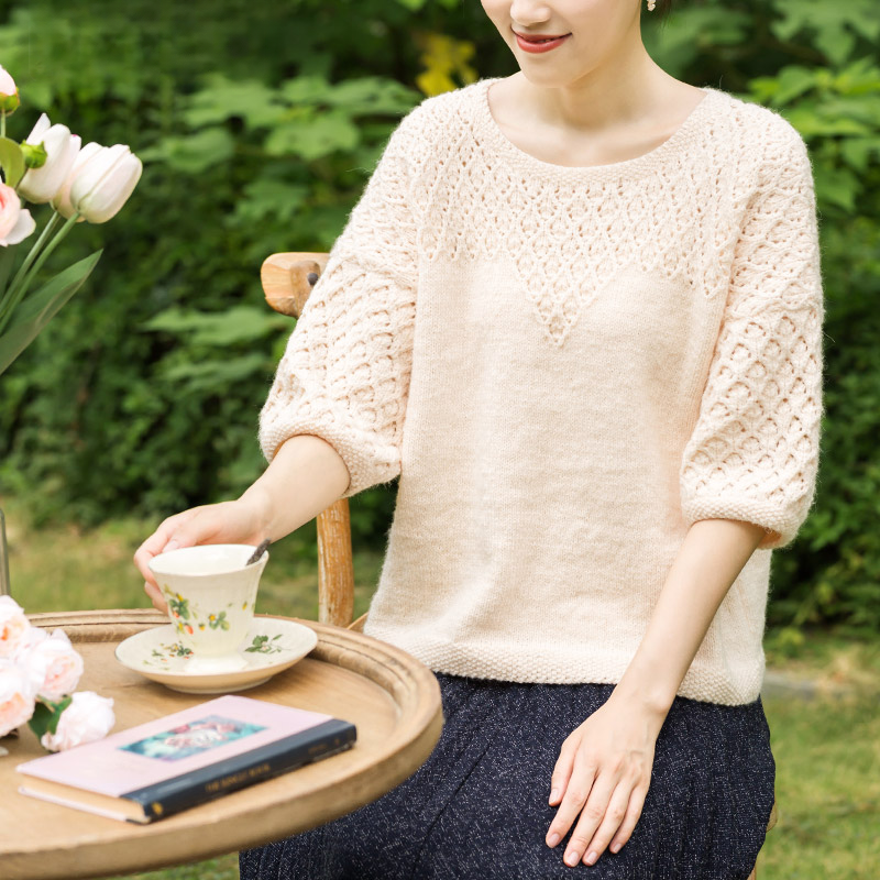 Susan's Knit DIY Kit: Handcrafted Pullover - Premium Yarn Bundle