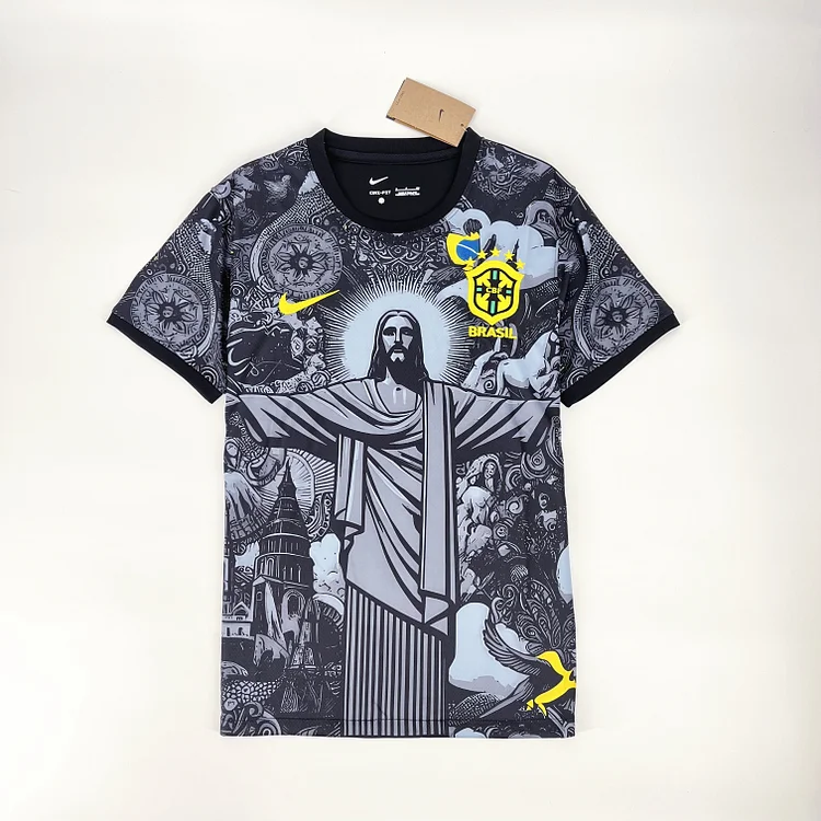 Brasilien Jesus Christus der Erlöser Sonderausgabe Trikot 2024-2025 - Schwarz