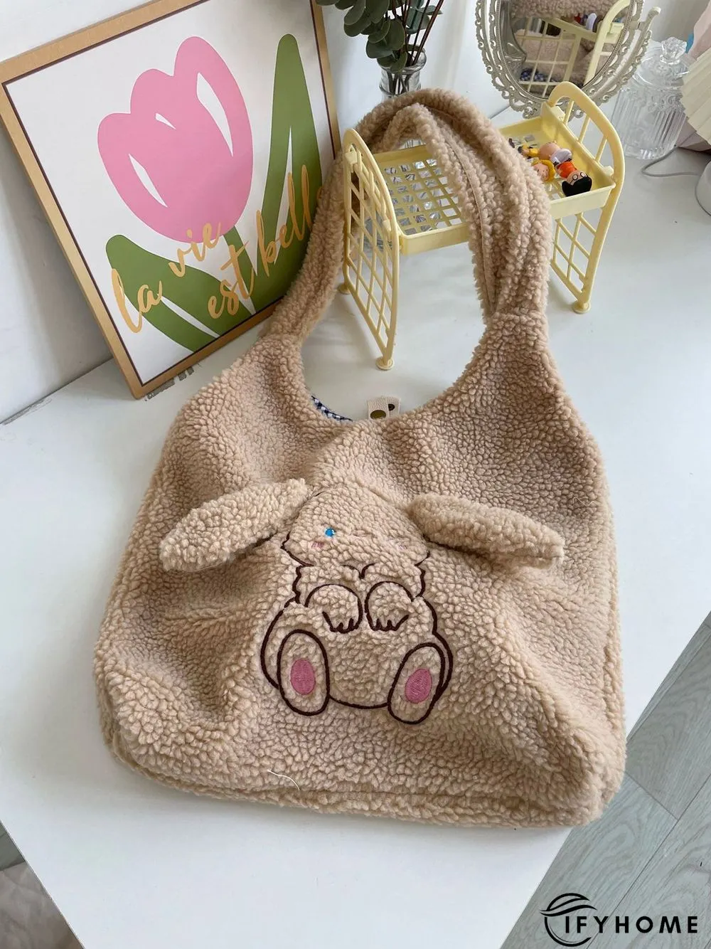 Plush New Year Cute Rabbit Shoulder Bag | IFYHOME