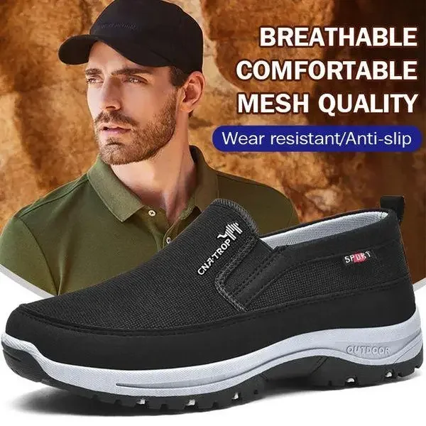 Men's Arch Support & Breathable and Light & Non-Slip Shoes - Proven Plantar Fasciitis, Foot and Heel Pain Relief