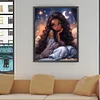 (40*50cm)Star Moon Girl - Round Partial AB Drill Diamond Painting