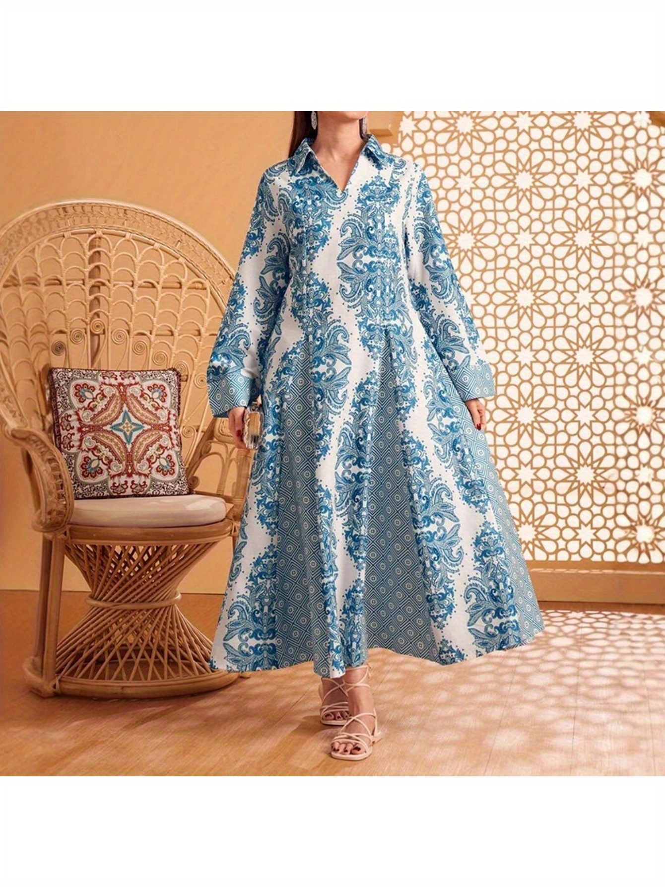 Women's Elegant Floral Print Maxi Dresses - Long Formal & Casual Event Gowns, Machine Washable A-Line Midi Dresses For Wedding, Party, Everyday Outfits - Elegant Women's Evening Dresses, Cute Dresses, Vacation Outfit, Lightweight Fabric, Bridal Wear | IFYHOME