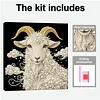 DIY Pearl Painting Sheep for Home Wall Decor with Frame(30x30cm)