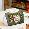 Season of Jesus DIY PULeather Diamond Painting Tissue Box for Adults Beginners Large Size Diamond Art Paper Storage Holder for Living Room Bathroom Table Decor
